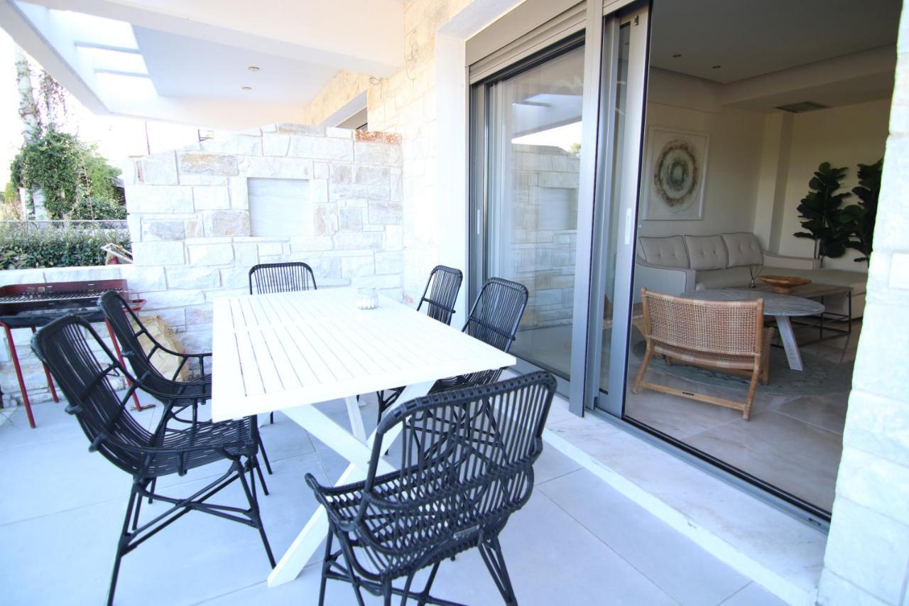 Hanioti Suite Maisonette In Front Of The Sea エクステリア 写真